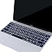 MOSISO Silicone Keyboard Cover Protective Skin Compatible with MacBook Pro 13 inch 2017 2016 Release A1708 Without Touch Bar & Compatible with MacBook 12 inch A1534, Dark Navy