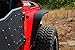 DV8 Jeep Wrangler Fender Flares Slim Style Front and Rear Aftermarket Offroad Fenders Perfect for 4x4 Fits 07-17 JK Model Includes Hardware for Easy Installation FENDB-06