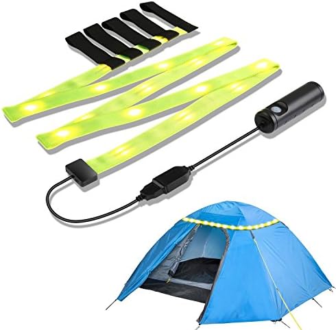 RingColor LED Rechargeable Tent Light Portable Camp String Light Lithium Battery Outdoor Lighting Kits for Camping, Hiking, Safety, Emergencies
