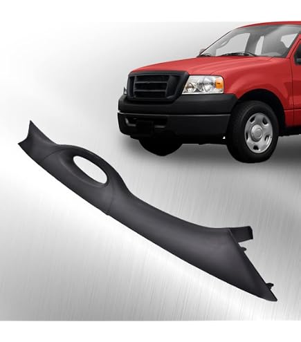 Grey Right-Hand (Passenger) Front A-Pillar Trim With Handle For 2004-2008 Ford F-150 & Lincoln Mark LT