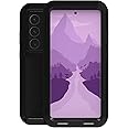 LOVE MEI Galaxy S24 Ultra 5g Phone Case, [Without Glass Screen Protector] Full Body Sturdy Defender Hard Cover Heavy Duty Shockproof Dustproof Metal Silicone Case for Samsung S24 Ultra Black