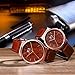 Couple Watch Set for Men Women, Classic His and Hers Pair, Stainless Steel Waterproof Fashion Casual Wrist Watches, With Analog Display Rose Gold Dial Leather Band