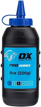 OX Tools OX Pro Chalk Refill 226g Blue view 1