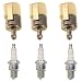 HIFROM Fuel Filter Spark Plug for Honda GX22 GX25 GX31 GX35 HHT25S HHT31S FG110 Rototiller String Trimmer 17672-Z0H-003 (3 Set)