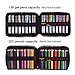 260 Colored Pencils Pencil Case - 180 Color Gel Pens Pen Bag or Marker Organizer - Universal Artist Use Supply Zippered Large Capacity Slot Super Big Professional Storage Coffee Cat