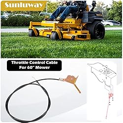 Sunluway 60" Throttle Control Cable for Hustler