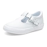 Keds girls Daphne Mary Jane Flat, White Leather, 7