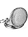 Mudder Vintage Stainless Steel Quartz Pocket Watch Chain (Silver)