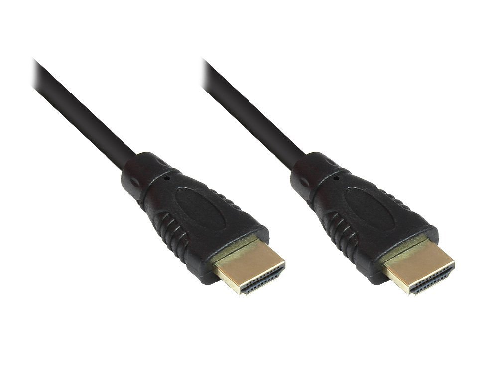 Good Connections 4514-020 HDMI Cable with Ethernet 24K Gold-Plated Connectors and Copper Contacts 2 m Black