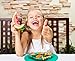Qshare Toddler Plates, One-Piece Baby Plate for Babies Toddlers and Kids, Portable BPA-Free FDA Approved Strong Suction Plates for Toddlers, Dishwasher and Microwave Safe Silicone Placemat 11x8x1''