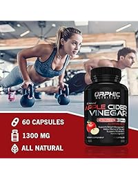 Extra fuerte 1300 mg Cider Cápsulas de vinagre de manzana de detox Pills de detox evita la flotación,...