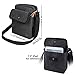 Zicac Men's Retro Small Canvas Cross Body Messenger Bags Satchel Bag (Black)