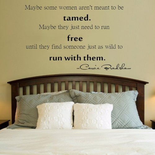 UPC 723905563479, Maybe Some Women Aren&#39;t Meant to Be Tamed.. Carrie Bradshaw Quote Vinyl Wall Decal by Imprinted Designs