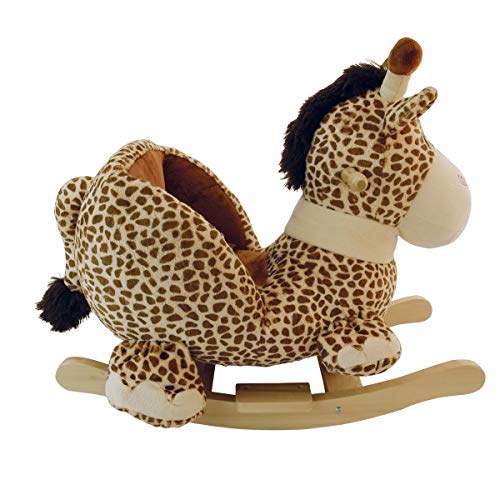 Bieco Plüsch Schaukeltier Giraffe | Schaukelpferd Baby | Schaukeltier Baby | Kinderschaukel Indoor | Baby Wippe | Baby… – Bild 4