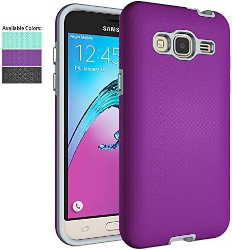 Galaxy J3 V Case,Galaxy Sky Case,Galaxy Amp Prime/Express Prime/Sol Case for Girls Women,NiuBox Hybrid Armor Shock…