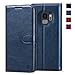 KILINO Galaxy S9 Wallet Case [Premium Leather] [Soft TPU] [RFID Blocking] [Shock-Absorbent Bumper] [Card Slots] [Kickstand] [Magnetic Closure] Flip Folio Cover for Samsung Galaxy S9 (Blue)