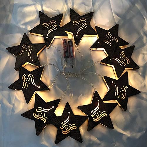 Baoer LED String Light for Home Ramadan Kareem Decoration Accessories Battery Powered Star