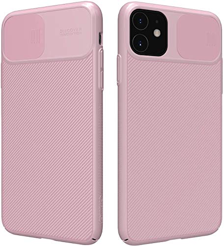 DHAN GTB Nillkin CamShield Series Slim Protective Case with Slide Camera Cover for iPhone 11 6.1-inch 2019 (Pink)
