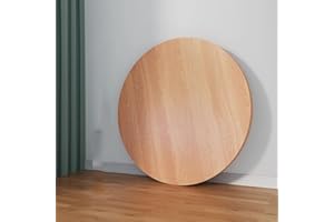 BERWDUXA 12 16 20 28in Wood Table Top Round, White/Walnut Coffee Tabletop, Replacement Tabletop for Dining Table, Patio Table(Walnut,70cm/28in)