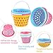 Plastic Easter Baskets 5pcs with Easter Grass 50g for Kids Easter Eggs Hunting