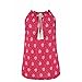 Angashion Women's Pleated V-Neck Loose Fit Spaghetti Tank Top