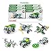 IRON COMMANDER Erector Sets - Metal Mini Building Blocks Set, Vehicles Model Kit Take Apart STEM Toys for Boys Girls Ages 8 and Up (Military Car Series)