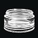24 Columns (144pcs) - Beauticom 5G/5ML Transparent Stackable Jars - Round Plastic Container with Clear Lid Embellishment Bead Glitter Charm Craft Jars