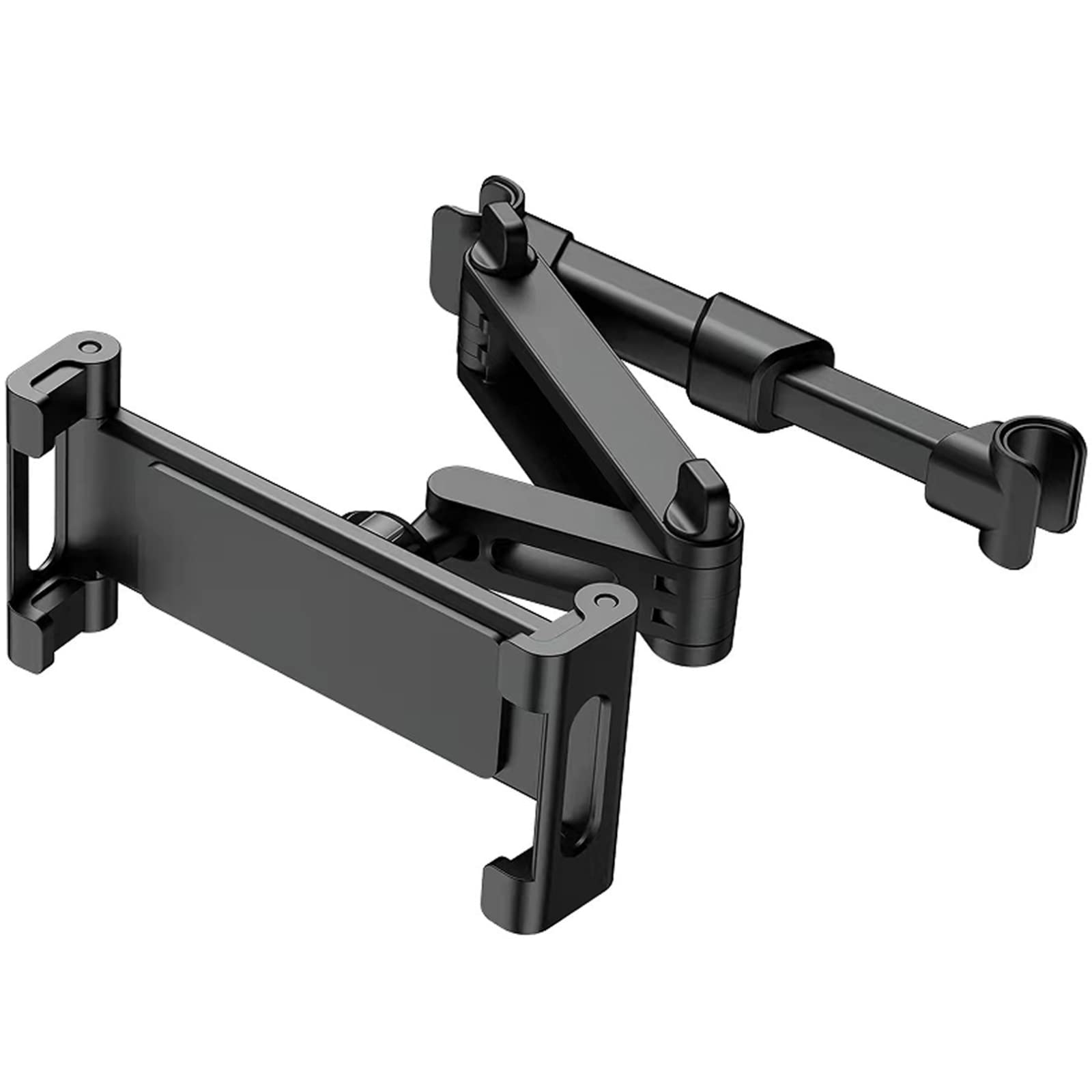 Jiaxitek Car Headrest Mount,360° Rotating Adjustable Telescopic Car Tablet Bracket, Cars Back Seat Tablet Brackets Universal for 4-Inch to 14-Inch Tablet Smartphone