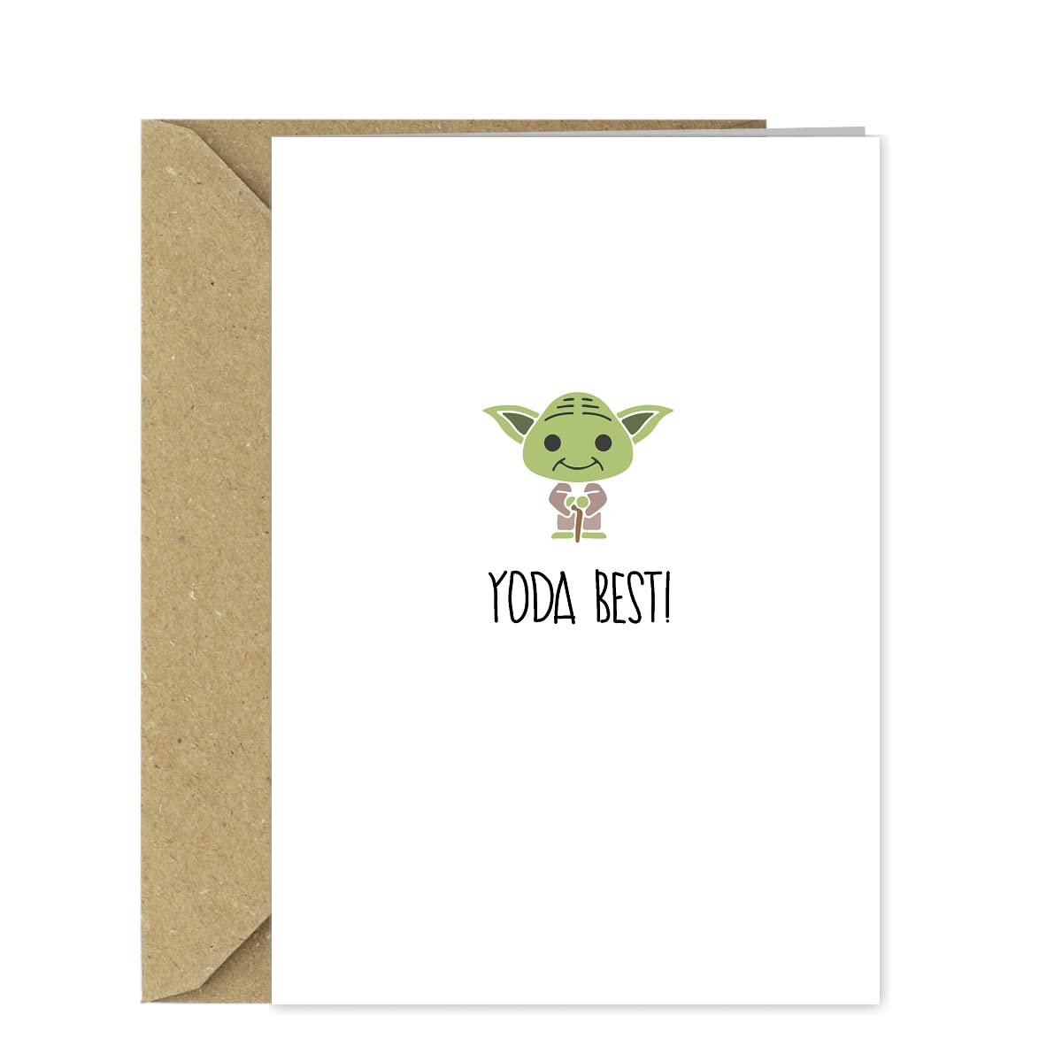 Funny Cute Yoda Birthday/Anniversary Card - Yoda Best!