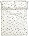 Amazon Brand – Pinzon Cotton Flannel Bed Sheet Set - Full, Falling Snowflake Blue