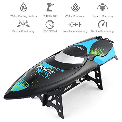 Wapipey S3 Remote Control Boat 25km/H High Speed Speedboat Model Submarine Double Waterproof 2.4G Large Yacht Ship Children's Toys Thanksgiving Boy Gift