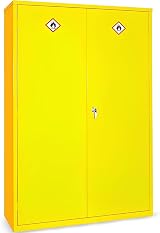 Horison Industries COSHH Cabinet Fire Proof Flammable Storage Yellow