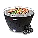 Portable Grill | Smokeless | Stainless Steel Electric Indoor/Outdoor Charcoal BBQ Grill W/Battery Operated Fan | Perfect for your Barbeque - Includes Travel Bag for Camping & Picnic.