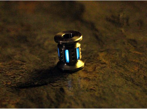 TIKING Titanium Knife Lanyard bead EDC Parachute Cord Pendant Fluorescence Light
