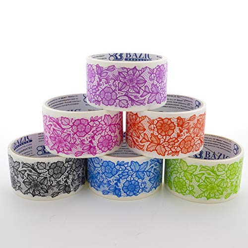 BAZIC Printed Duct Tape Lace Ribbon Pattern 1.88" X 5 Yards, Colored