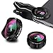 Phone Camera Lens, AiKEGlobal 3 in 1 Wide Angle Lens,15X Macro Lens,230°Fisheye Lens,Clip-on iPhone Lens Kit Compatible iPhone X/8/7/6s/6 Plus, Samsung and Smartphones