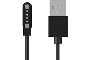 Meliya Smart Watch Universal Charger, da fit Smartwatch Accessories 4 Pin Magnetic Suction Replacement Charger for Smart Watch/Fitness Tracker, Cable Contact pin spacing Compatible 7.62mm