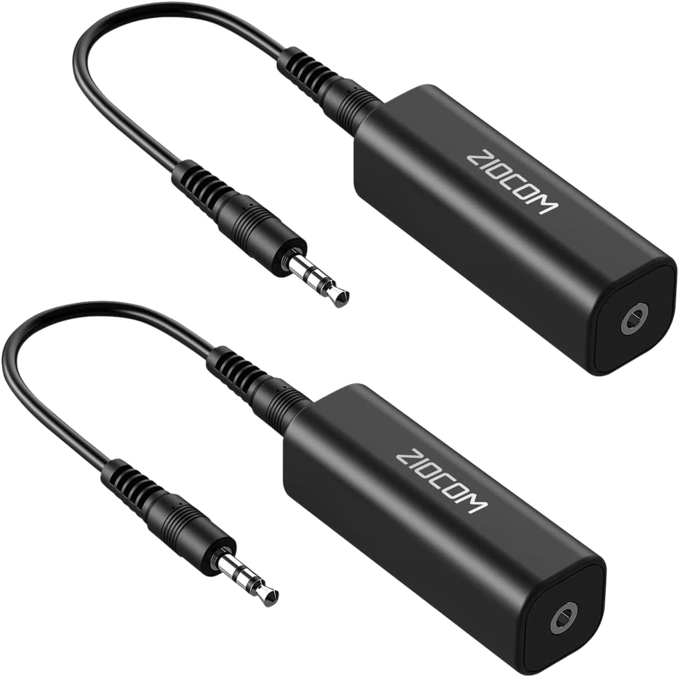 ZIOCOM Ground Loop Isolator, Noise Filter, Eliminate The Buzzing Noise for Your Car Audio System/Home Stereo with Jack 3.5mm Audio Cable(2 Pack)