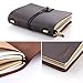 Leather Writing Journal Notebook Refillable, Pocket Vintage Leather Travel Journal Diary 5.2