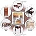 Argomax Floor and Furniture Markers Touch Up Repair System Kit Cover Wood Scratch Touch Up Filler Restorer of Wooden Table, Door, Cabinet, Veneer Maple Used for Any Wood (8 Color)