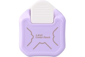 LOONENG 3 Way Beauty Shape Corner Punch, 3 in 1 Corner Paper Punch for Paper Crafts, Laminate, Cardstock, Business Card, DIY Projects, Photo, Card Making and Scrapbooking