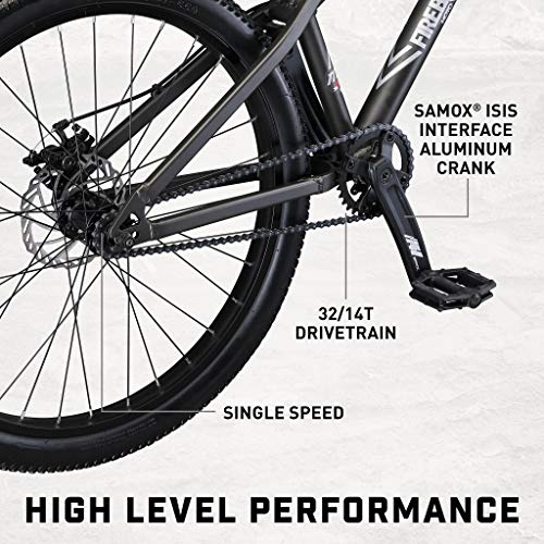 Mongoose Fireball Dirt Jump Mountain Bike, 26Inch Wheels, Mechanical