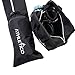 Athletico Ski Bag and Ski Boot Bag Combo - Ski Bags for Air Travel - Unpadded Snow Ski Bags Fit Skis Up to 200cm - For Men, Women, Adults, and Children (Black with White Trim)