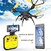 Honor-Y RC Drone with Camera Live Video, 720 HD FPV Drones RC Quadcopter Drones for Beginners, 2.4GHz 6-Axis Gyro RC Helicopter Drones for Kids/Adults Traning (Yellow)