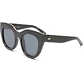 Le Specs Air Heart Cat Eye Sunglasses for Women | Iconic oversized fit, shatterproof flat lenses, durable lightweight construction, versatile daily styling