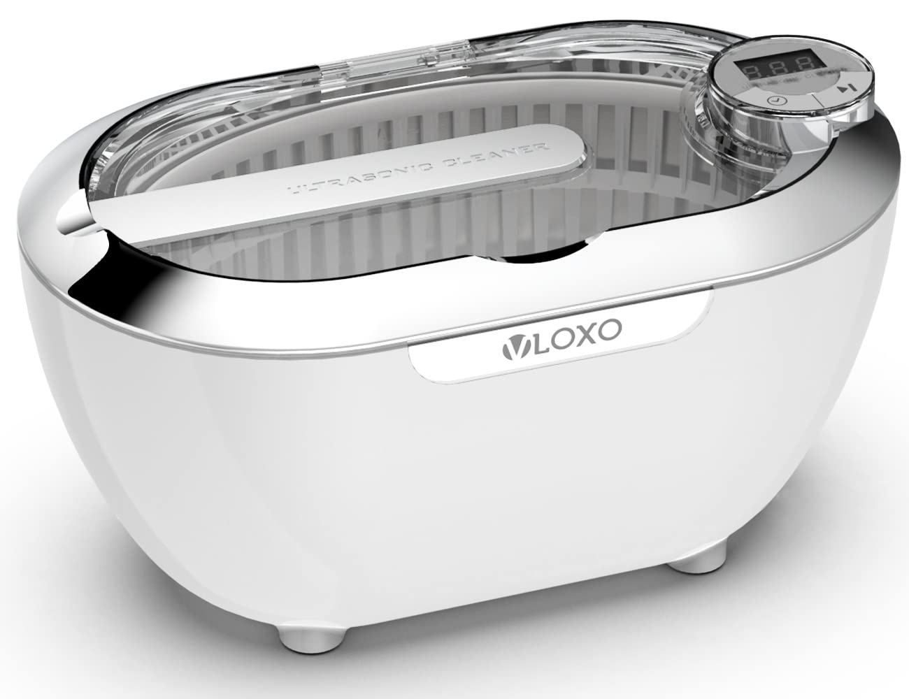 2024 New Ultrasonic Cleaner,VLOXO CD-3840 Jewellery Cleaner 700ML Silver Cleaner for Jewellery with 5 Timer Settings
