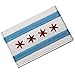 Chicago City Flag Embroidered Iron On Sew On Illinois Patch