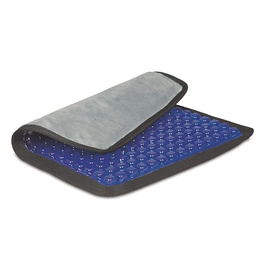 maxVitalis Gel-Sitzkissen mit Noppen 2 in 1 | Ergonomische Druckentlasung | Kühlender Effekt | 41 x 35 cm