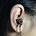 KingYou in-Ear Earbuds Earphone with Mic Premium Stereo Headphone Crystal Clear Sound Ergonomic Comfort-Fit iPhone, Android KS01(Black)