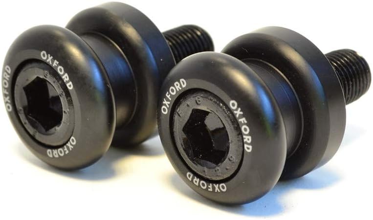 Oxford Motorcycle Paddock Stand Bobbins Black M8 1.25 thread